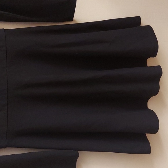 ALICE + OLIVIA Employed Black Fit and Flare Long Sleeve Bateau Neckline … - Picture 5 of 11